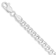 8" 120 Beveled Curb Chain Bracelet
