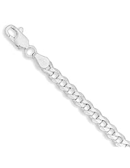 18" 120 Beveled Curb Chain Necklace