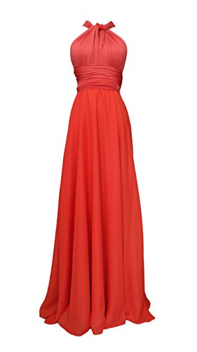 blue dress for baby girl Made in USA Peach Coral Infinity Dress Bridesmaid Convertible Dress main image 1