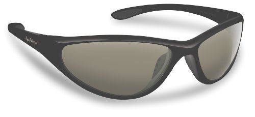 Flying Fisherman Key West Polarized Sunglasses (Shiny Black Frame, Smoke Lenses)