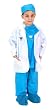 Child Blue Jr. Doctor Costume Scrubs with Cap