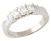 3 Stone Ribbon Anniversary Ring