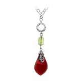 CHRISTMAS CARIBBEAN AMBER Certified Genuine Cherry Caribbean Amber and Sterling Silver Necklace