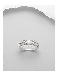 CZ Ring In 92.5 Sterling Silver