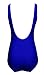 Wantdo Vintage Classic Athletic Backless Solid One Piece Swimsuit
