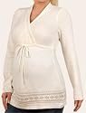 Motherhood Maternity: Long Sleeve Babydoll Maternity Sweater