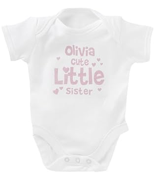 Personalised 'Little Sister' Bodysuit