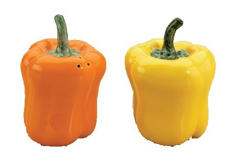 Bell Pepper Salt and Pepper Shakers