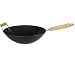 Heavy Gauge Non Stick Carbon Steel Wok, 34 cm