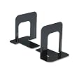 Universal Economy Bookends, Standard, 4 3/4 x 5 1/4 x 5, Heavy Gauge Steel, Black
