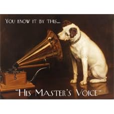 His Master's Voice - Large Metal Sign
