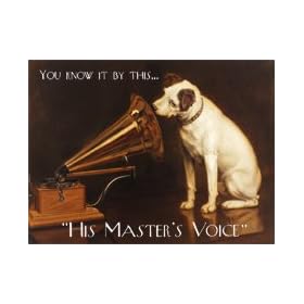 His Master's Voice - Large Metal Sign