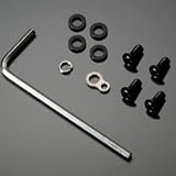 GILDdesign iPhone4/4S対応 ストラップステー アルミボルトSET ブラック GI-301B