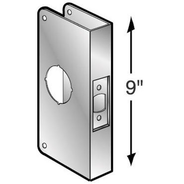 Tools: MAG #3 S Satin Stainless Steel Door Reinforcer Standard 2 1/8 in. Bore