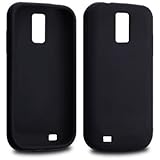 SAMSUNG GALAXY S II FOR T-MOBILE BLACK SILICONE SKIN CASE, IN QUBITS RETAIL ....