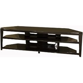 Black Techcraft Sorento Series TV Stand - 70 by Flat Panel TV Stand