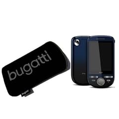 BUGATTI Luxus Tasche Neopren Case f�r HTC Tattoo inkl. einer passende Displayschutzfolie in CrystalClear