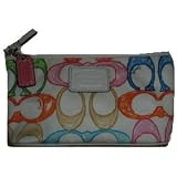 Women's Coach Cosmetic Bag Hamptons Scribble Zip Top F41188
