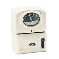 Lathem Time 1500E 1500E atomic wireless Time recorder, 6-3/8w x 7-1/4d x 5-3/4h, charcoal