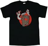 DOMO-KUN JAPANESE NHK MASCOT Licensed Black Cotton Tee