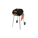 Meco 4101 Black Charcoal Grill With Fold Down Right Side Table