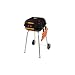 Kitchen & Housewares : Meco 4101 Black Charcoal Grill With Fold Down Right Side Table
