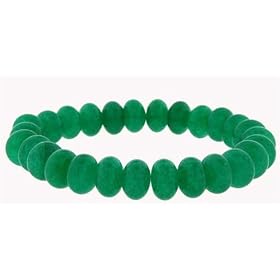 10mm Rondell Bracelet - Green Aventurine