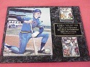 Brewers Robin Yount 2 Card Collector Plaque