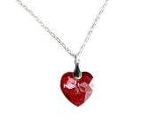 Swarovski Crystal Red Heart Necklace