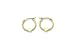 14kt gold 12mm heart hoop earring with click top