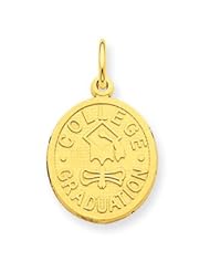 14k Gold College Graduation Charm