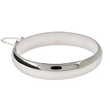 Eve's Addiction 12mm Sterling Silver Bangle Bracelet