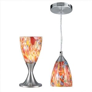 Lite Source Ls-2248ps-mxd Nucleus 2-in-1 Table And Pendant Lamp by Lite Source