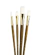 Princeton Brush Set W Taklon Round 6, Bright 8, Filbert 8, F 12