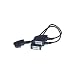 Telefon-Adapter TAE-F Stecker an 2 x TAE-F Buchse, L�nge: 20cm