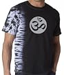 OM Aum Yoga Meditation Symbol Fusion Tie Dye Adult T-shirt Tee Shirt - Black