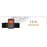 Creative Black Suede Armband for Zen V Prod Skin with beltclip Velcro Ventilation