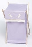 JoJo Designs Baby and Kids Clothes Laundry Hamper - Purple Dragonfly Dreams