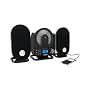 GPX HC208B Home Music System Vertical CD Player with AM/FM Radio and Digital Clock Includes Remote Control (Black)