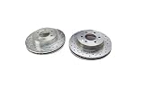 Baer 31084-020 DecelaRotor Slotted Drilled Zinc Plated Rear Brake Rotor Set - Pair