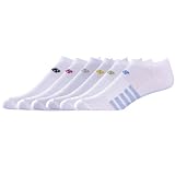 New Balance Women's NS6 Expression Sock,White/Blue, White/Lime, White/Yellow, White/Grey, White/Fuchsia, White/Navy,Medium