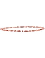 0.40 total carat Round Brilliant Cut Diamond Bangle in 14k Gold