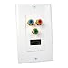 Electronics : Cables Unlimited AUD-4920 White HDMI and Component Video Wall Plate
