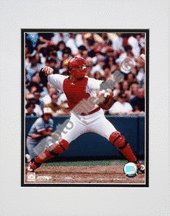 Photo File Boston Red Sox Carlton Fisk Matted Photo