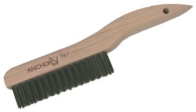 ANCHOR BRAND 387SS STAINLESS-STEEL SHOE HANDLE SCRATCH BRUSH 4x16
