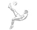 SOCCER sports SHADOW WALL APPLIQUE silhouette wallpaper