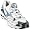 White/Columbia/Blue - D Width