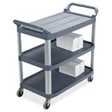 Rubbermaid Commercial Products RCP409100 Mobile Utility Cart- 300 lb. Cap- 20in.x40-.6in.x37-.8in.- Gray