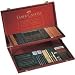 Faber-Castell Pitt Monochrome Mixed Media Woodbox Set Image of Faber-Castell Pitt Monochrome Mixed Media Woodbox Set