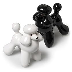 Black and White Poodle Salt and Pepper Set